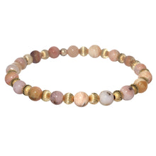 LUCY | Stretchy Anti-Tarnish 14K Gold Filled & GEMS Bracelet