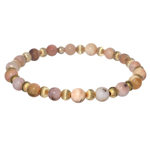 LUCY | Stretchy Anti-Tarnish 14K Gold Filled & GEMS Bracelet