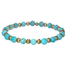 LUCY | Stretchy Anti-Tarnish 14K Gold Filled & GEMS Bracelet