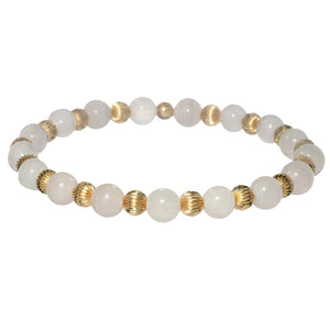LUCY | Stretchy Anti-Tarnish 14K Gold Filled & GEMS Bracelet