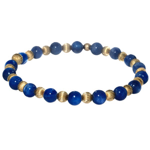 LUCY | Stretchy Anti-Tarnish 14K Gold Filled & GEMS Bracelet