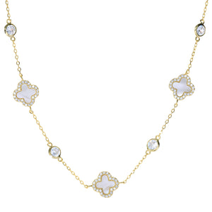 CLOVER BY THE YARD CZ Necklace