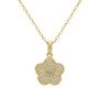 5 Leaf | Pave Flower Necklace