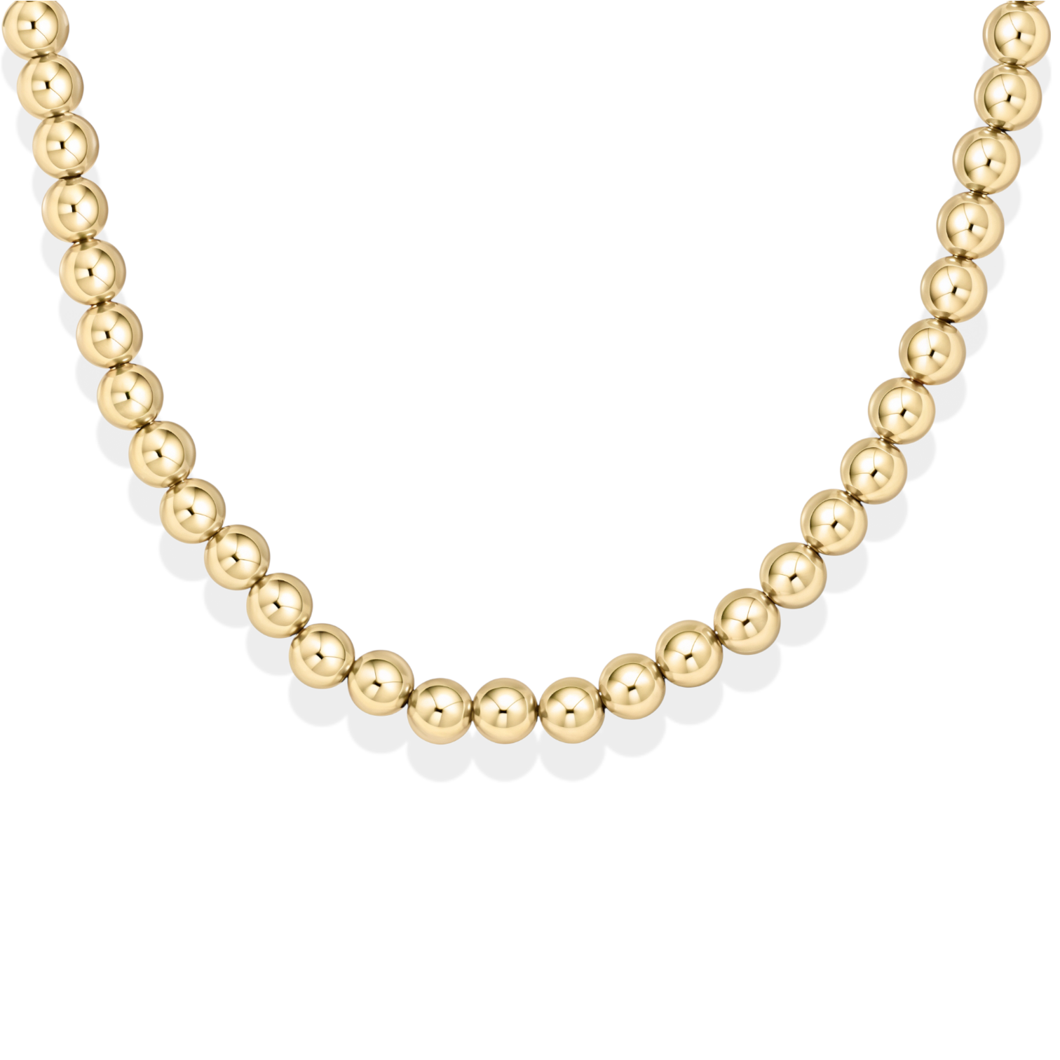 Classic 7MM | Gold Filled Beaded Necklace