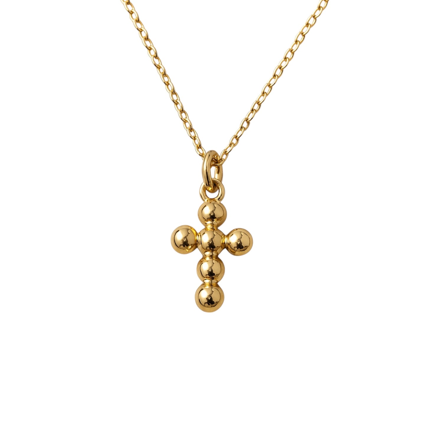 BALL CROSS | Charm Gold Filled Chain Choker