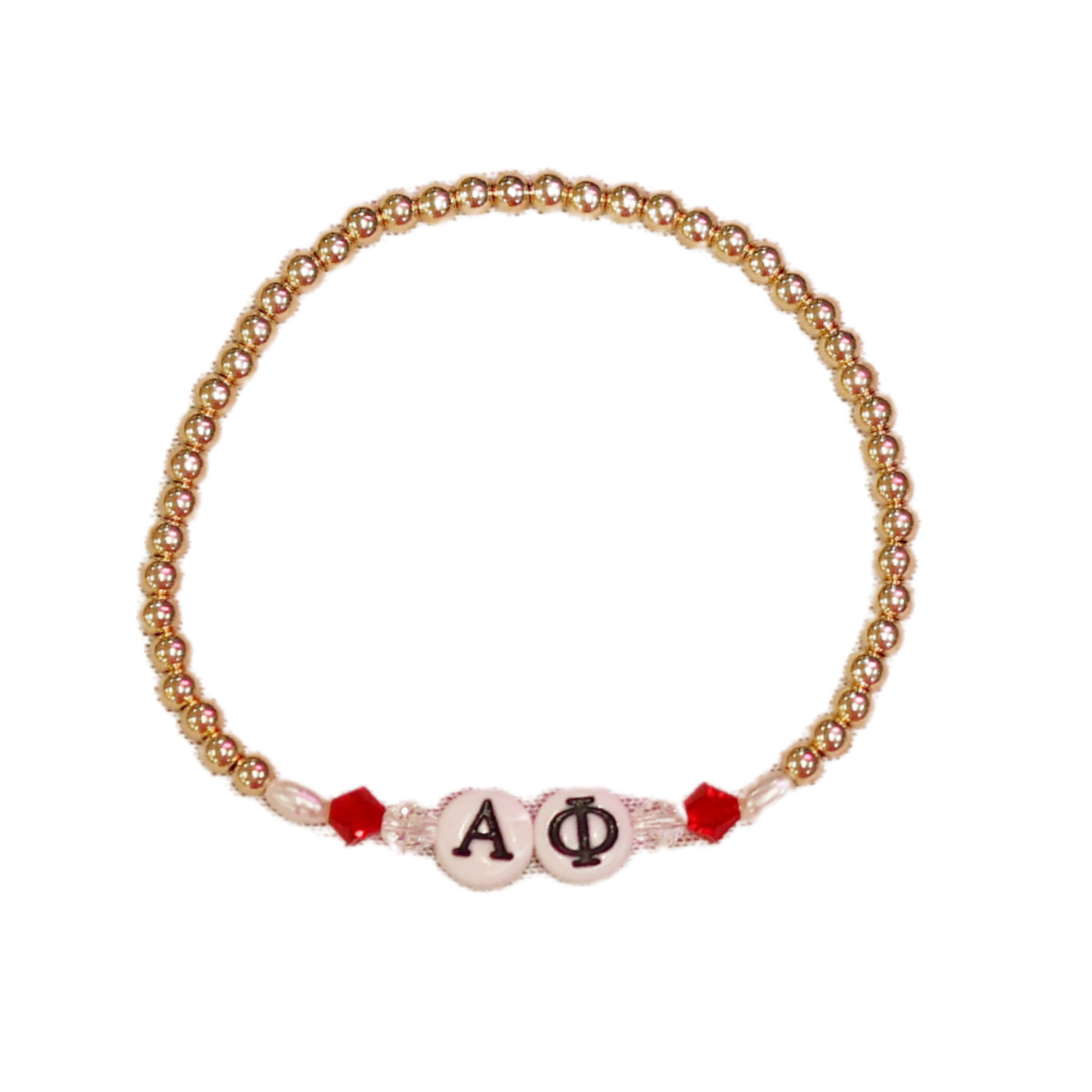 ALPHA PHI | Sorority Greek Letter Ball Beaded Bracelet