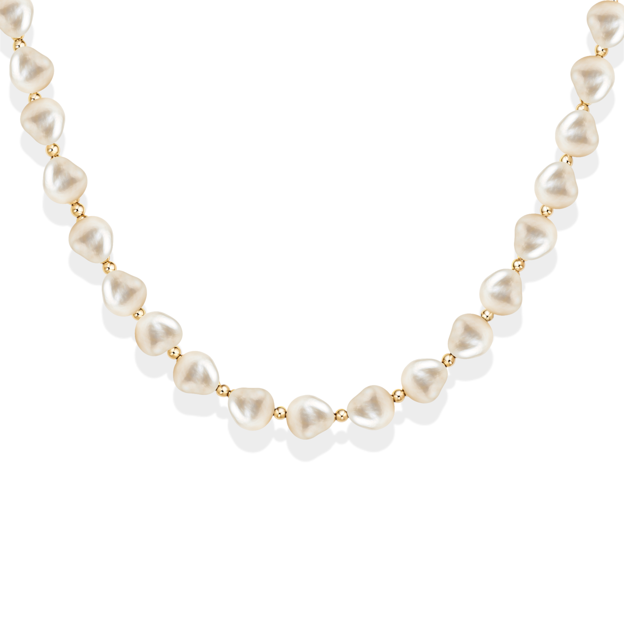 Amelia | Gold Filled Beaded Choker with Pearls