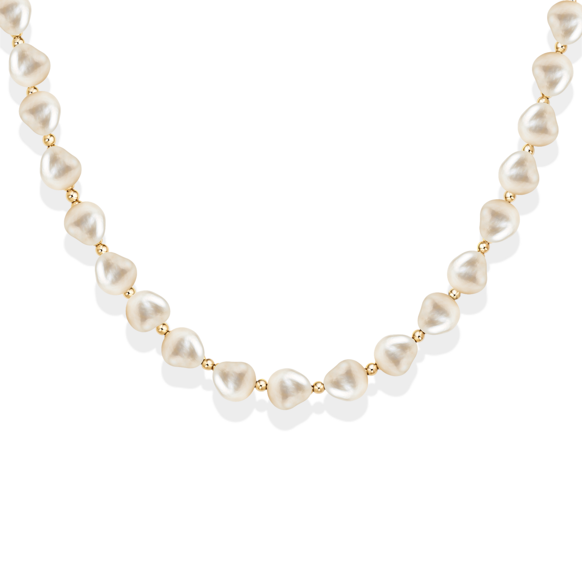 Amelia | Gold Filled Beaded Choker with Pearls