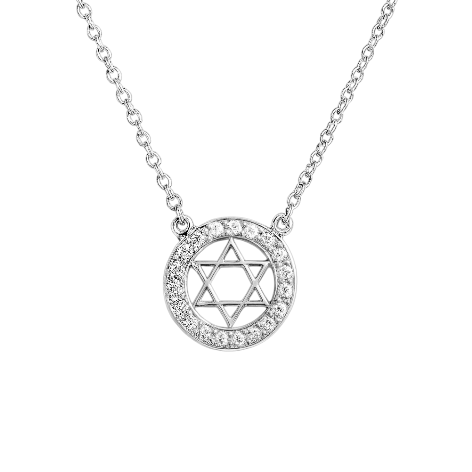 Abigail | Star of David Pave Necklace