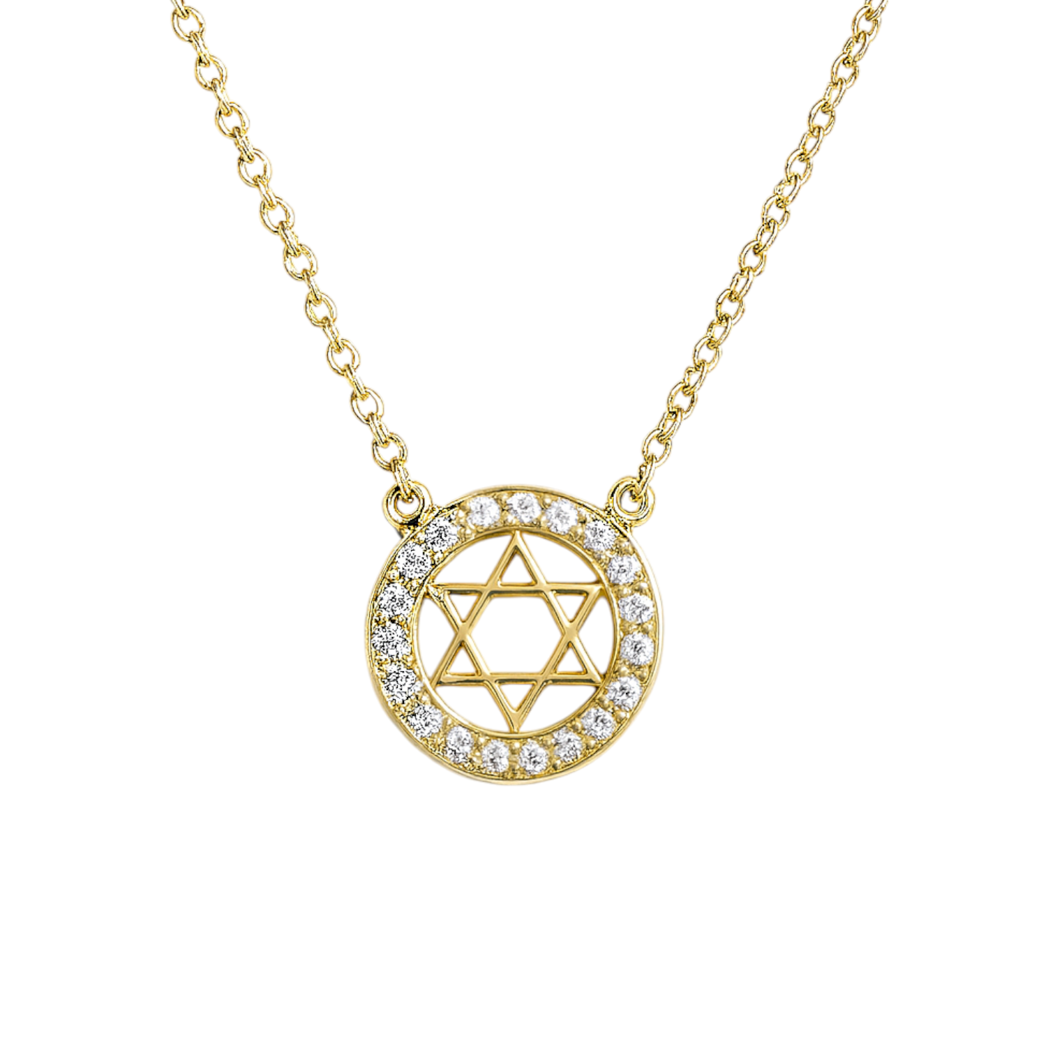 Abigail | Star of David Pave Necklace