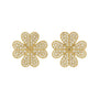 Alice | Pave Clover Earrings