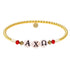 Alpha Chi Omega Beaded Sorority Bracelet