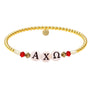 Alpha Chi Omega Beaded Sorority Bracelet