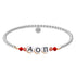 Alpha Omicron Pi Beaded Sorority Bracelet