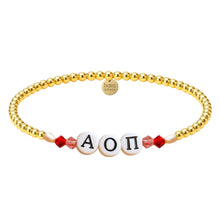Alpha Omicron Pi Beaded Sorority Bracelet