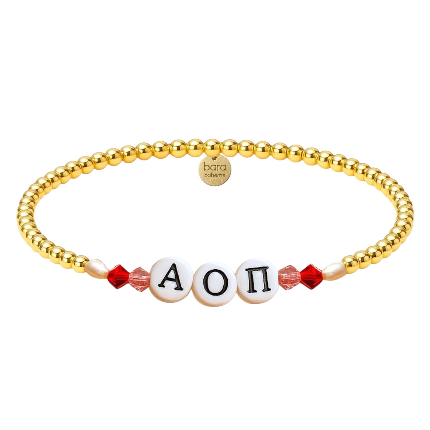 Alpha Omicron Pi Beaded Sorority Bracelet