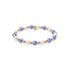 Porcelain beaded bracelet on a white background