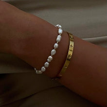 ball bead bracelet with pearl