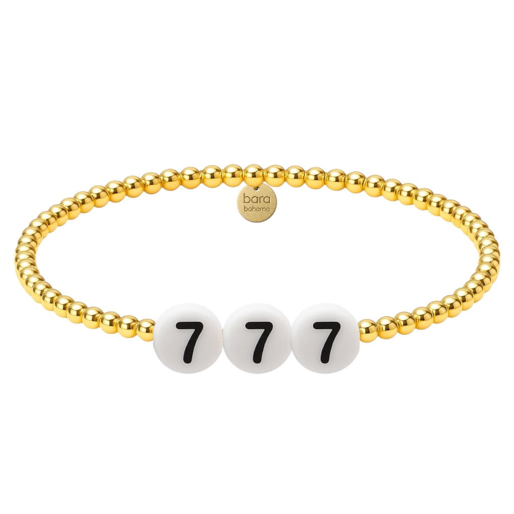 Angel Numbers | Gold Filled Beaded Bracelet