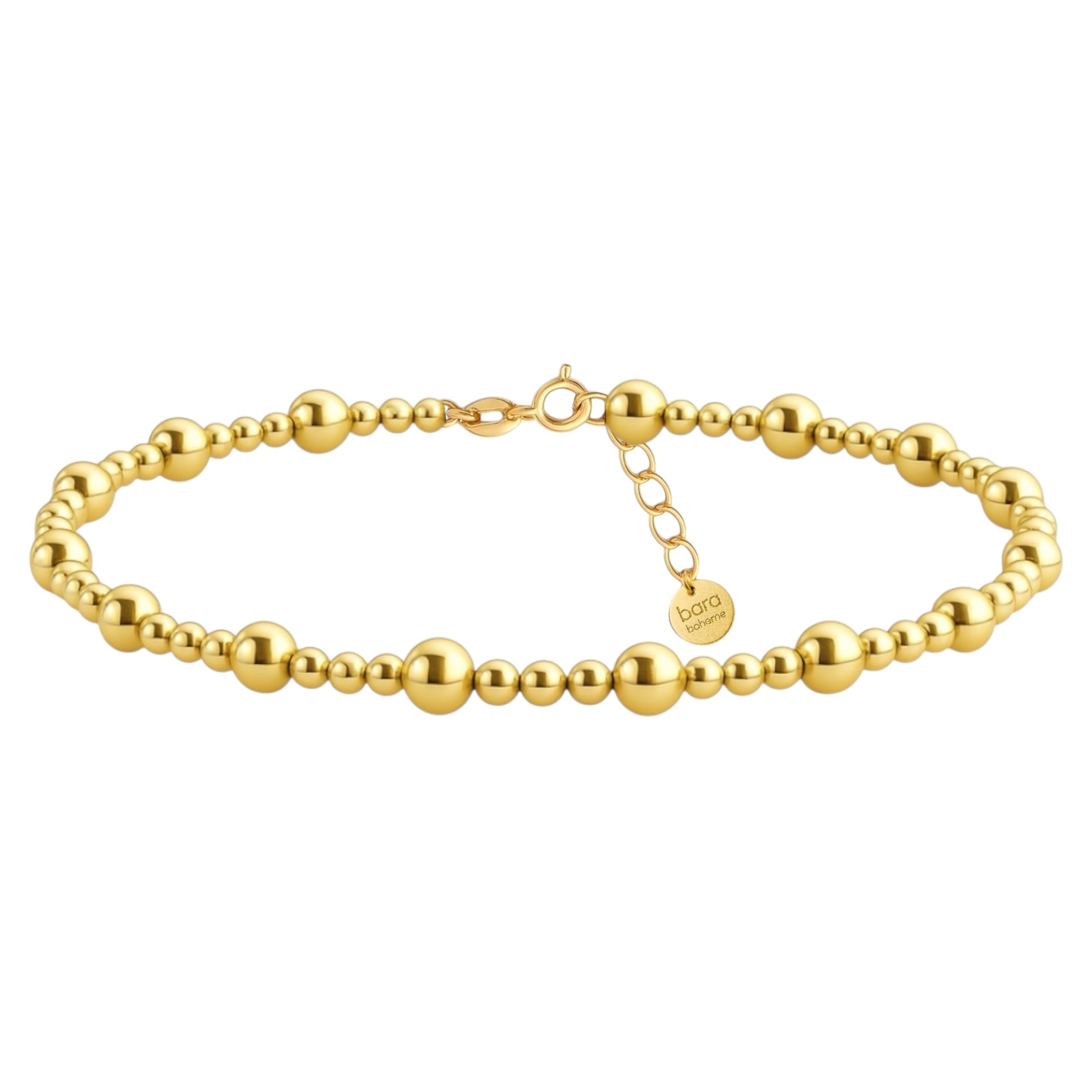 Gold Filled Beaded Anklet