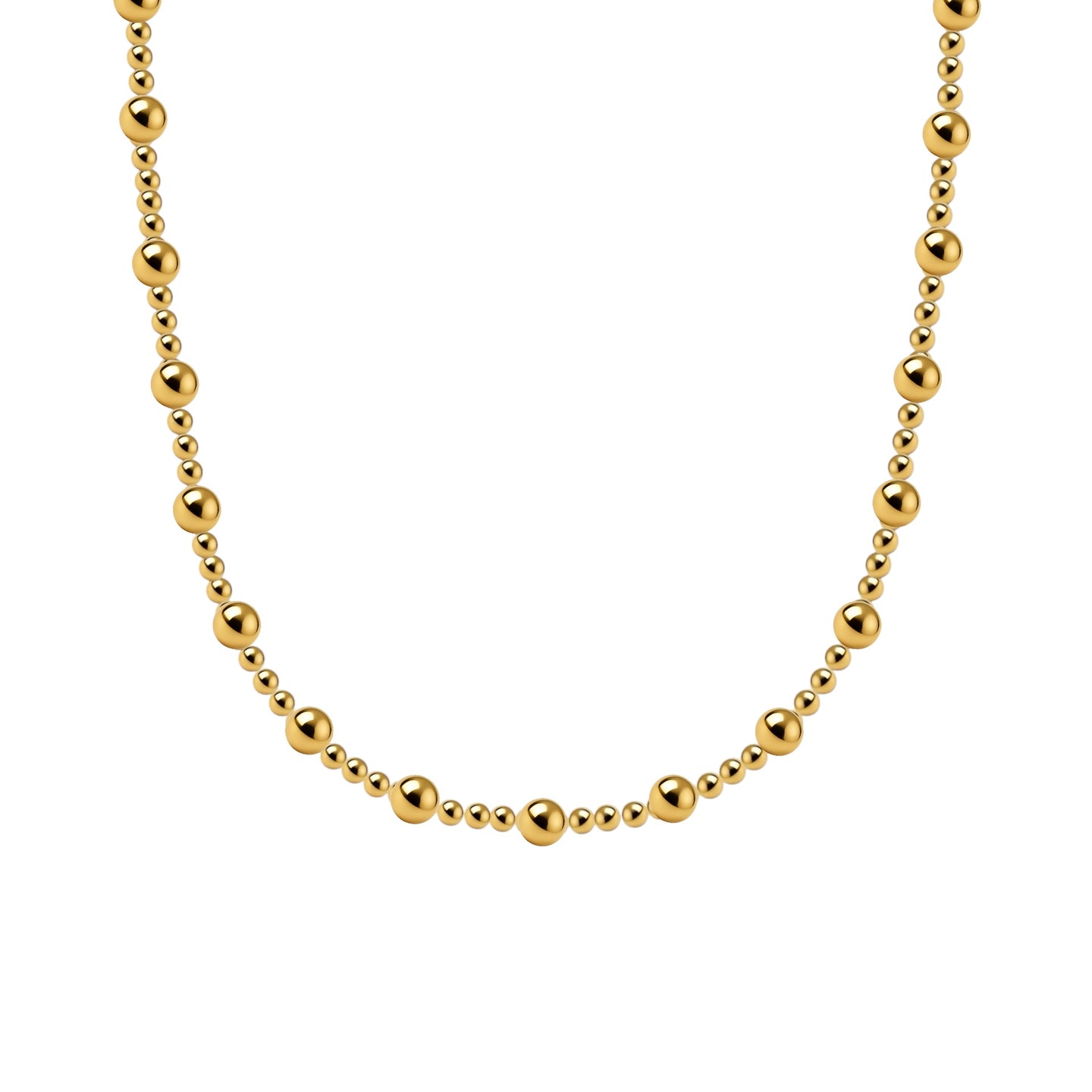 Angelina Gold Filled Beaded Necklace