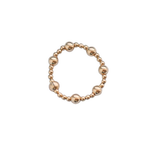 "ANGELINA" 14K Gold Filled Stretchy Ball Beaded Ring