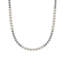 Anna Gold Filled Beaded Necklace with Pearls