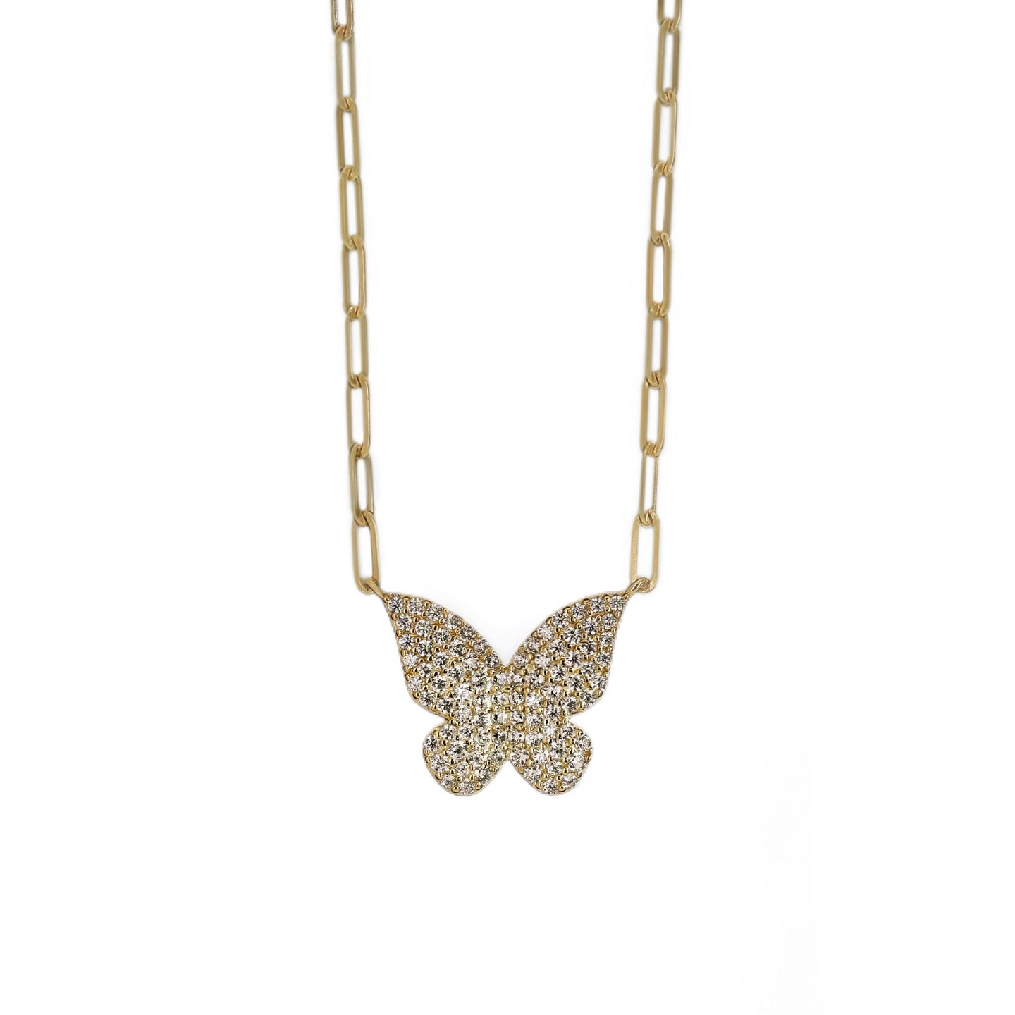 ASHLEY | Cubic Zirconia Butterfly Pendant Necklace