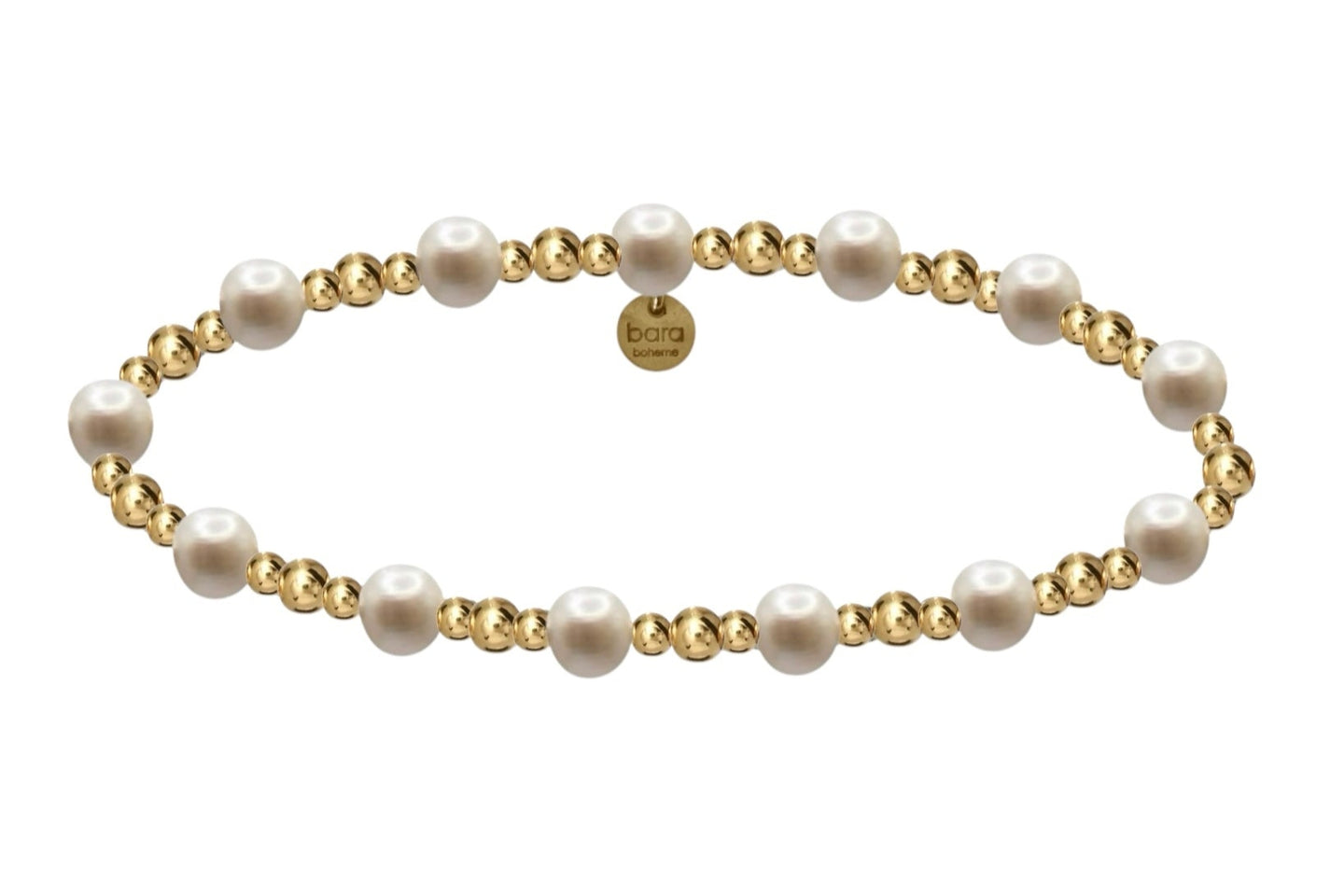 ASHLYN | 14K Gold-Filled Stretch Bracelet with Pearls | Waterproof & Tarnish-Free