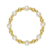 Ashlyn | Beaded Stretchy Ring with Pearls