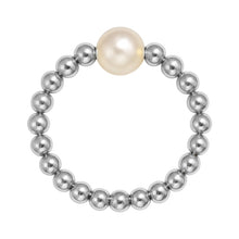 Audrey Beaded Stretchy Ring with Pearls