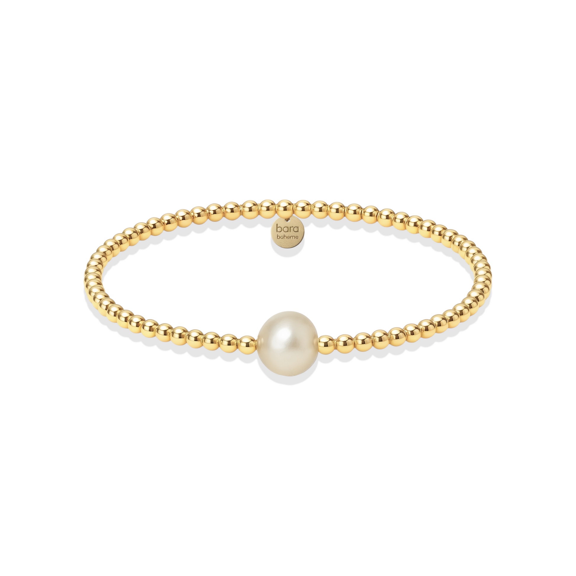 Audrey | Gold Filled Beaded Bracelet with Pearl