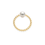 Audrey | Beaded Stretchy Ring with Pearls