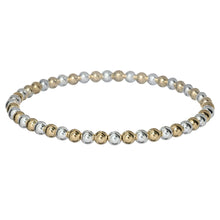 BARA BOHEME 14K Gold Filled 2-Tone Ball Bead Bracelet