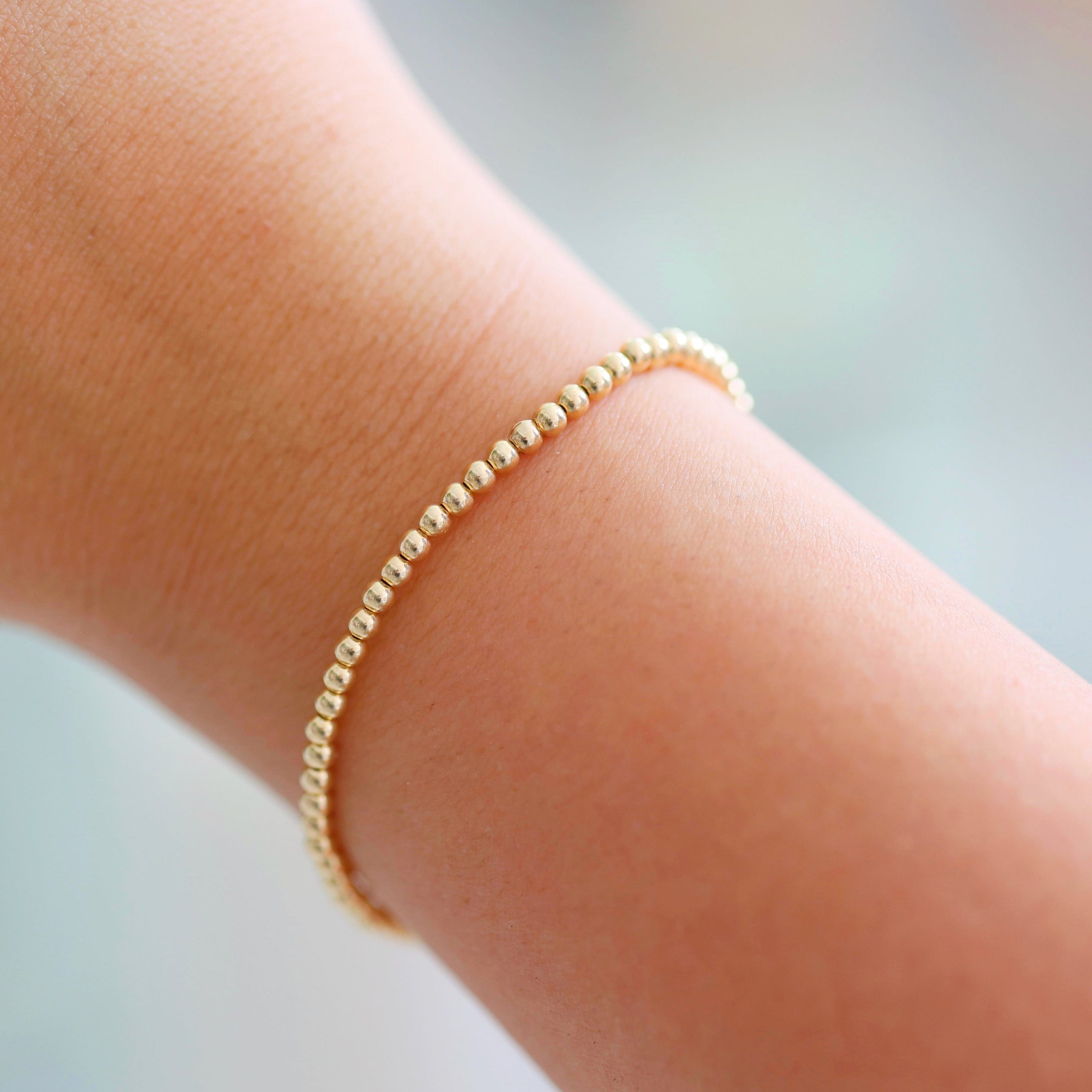 3MM Classic | Stretchy Anti-Tarnish Gold Filled Stackable Bracelet
