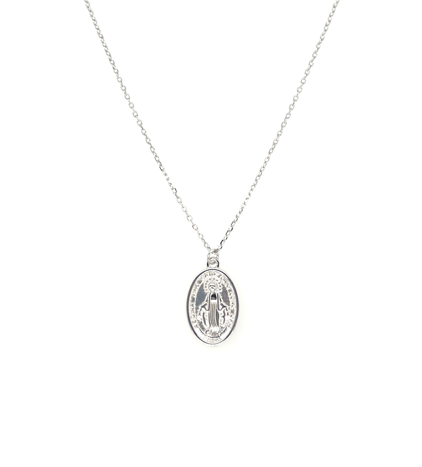 VIRGIN MARY Oval Necklace