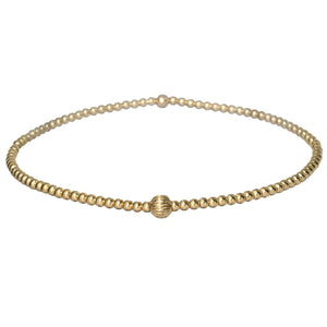 "ALLY" 14k gold-filled beaded bracelet