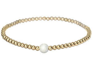"MARIAH" 14k gold-filled beaded bracelet