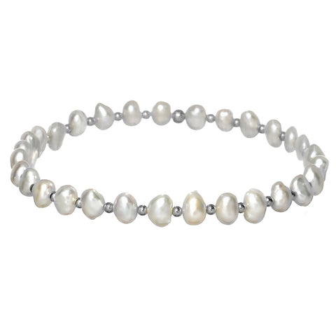 "AMELIA" 14k gold-filled & pearl beaded bracelet