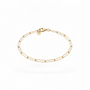 Balance | Solid Gold Paperclip Bracelet