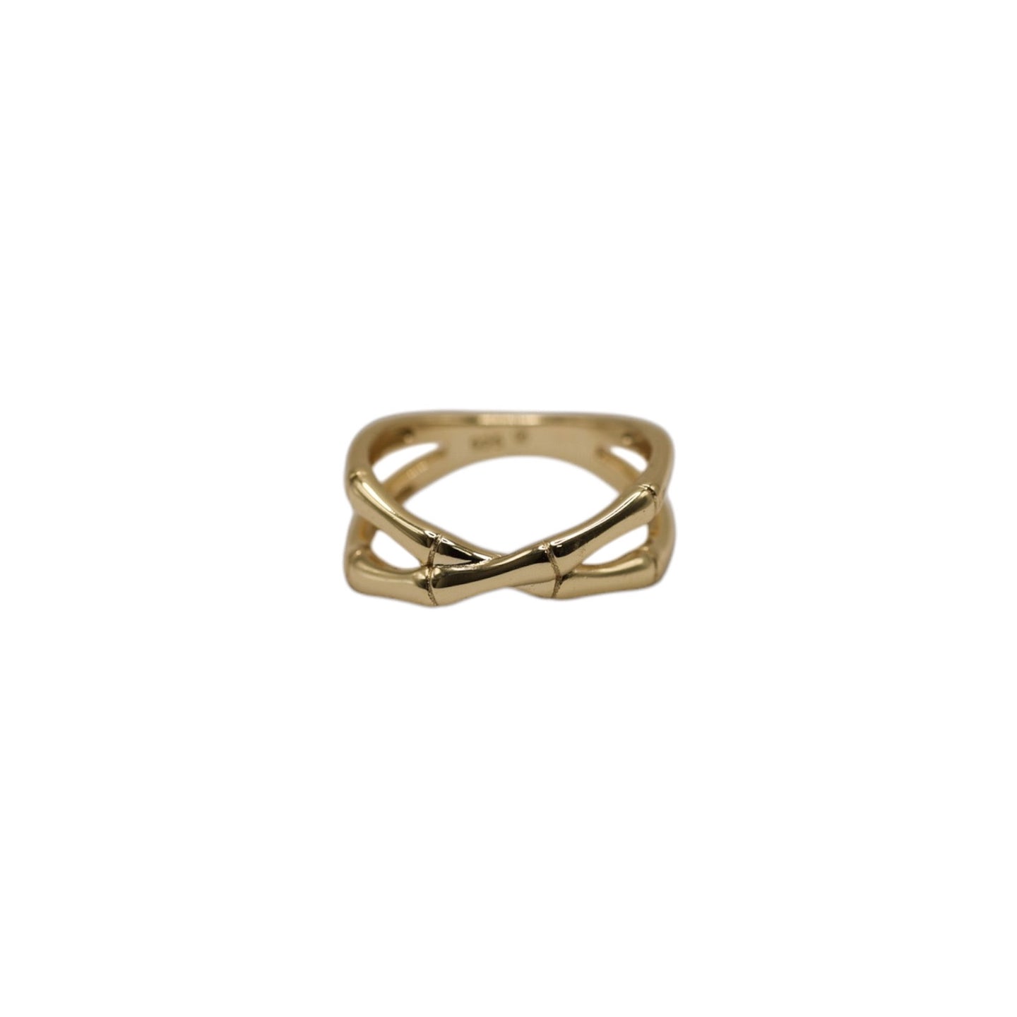 AIDEN | Water-Resistant Bamboo Gold Plated Ring