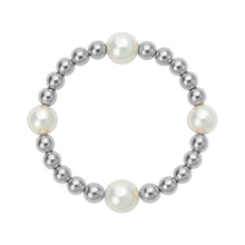 Bara | Beaded Stretchy Ring with Pearls