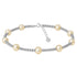  Gold Filled Beaded Anklet With Pearls