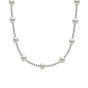 Bara Gold Filled Beaded Necklace with Pearls