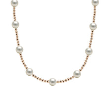 Bara Gold Filled Beaded Necklace with Pearls