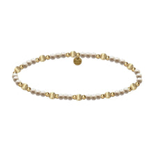 BASEL | Stretchy Anti-tarnish 14K Gold Filled and Pearls Stackable Bracelet