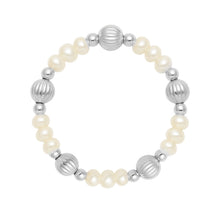 Basel | Beaded Stretchy Ring with Pearls