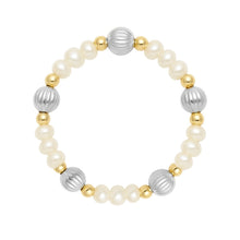 Basel | Beaded Stretchy Ring with Pearls