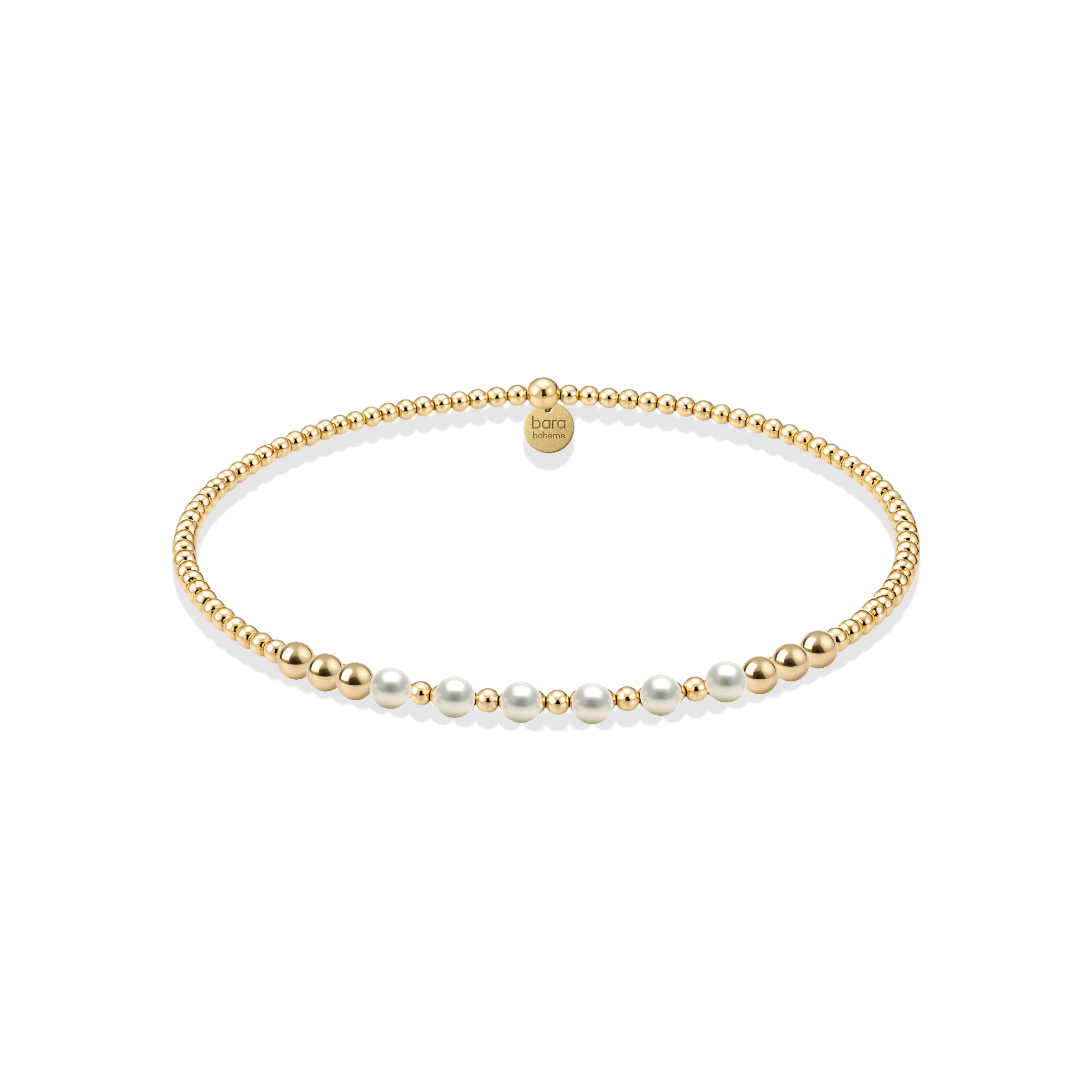 Berkley | Gold Filled Beaded Bracelet with Pearls