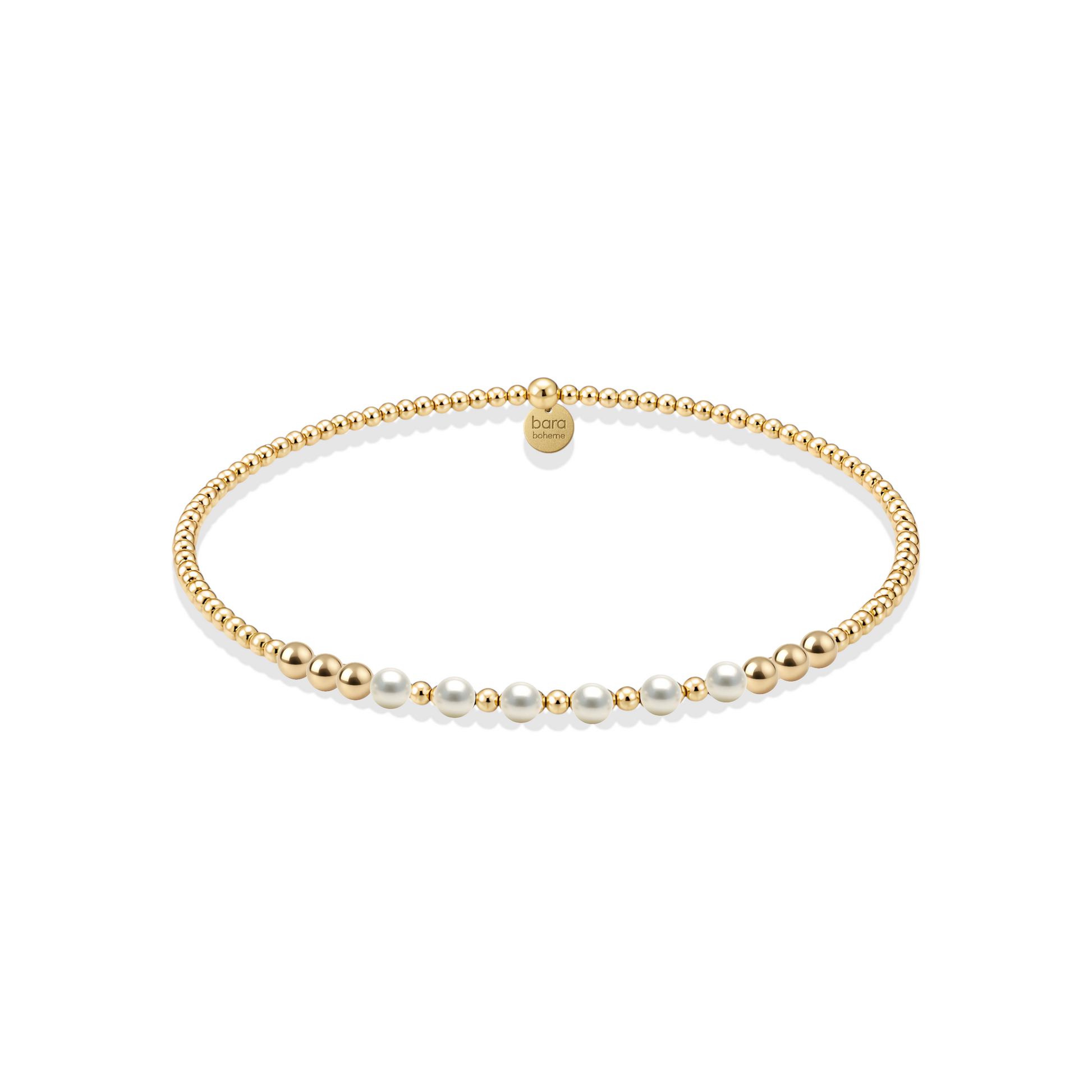 Berkley | Gold Filled Beaded Bracelet with Pearls